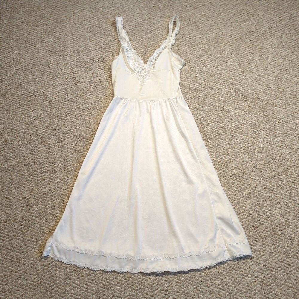 Vintage Slightly Tart by Tina Slip Dress Nightgown 34B Babydoll Lace Coquette